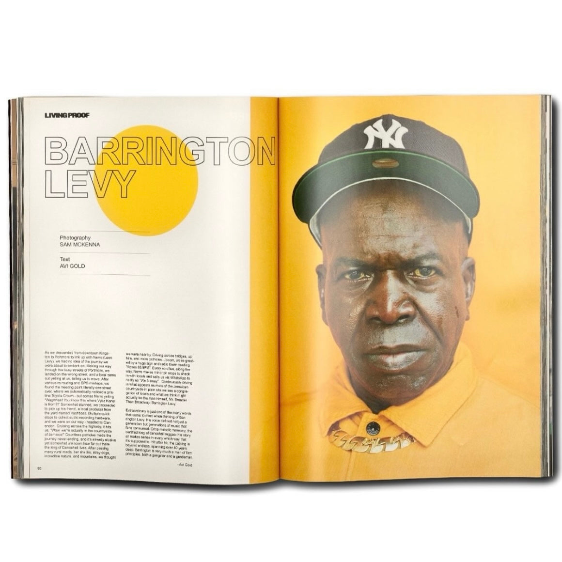 Barrington Levy for Living Proof Magazine, Issue 13. 