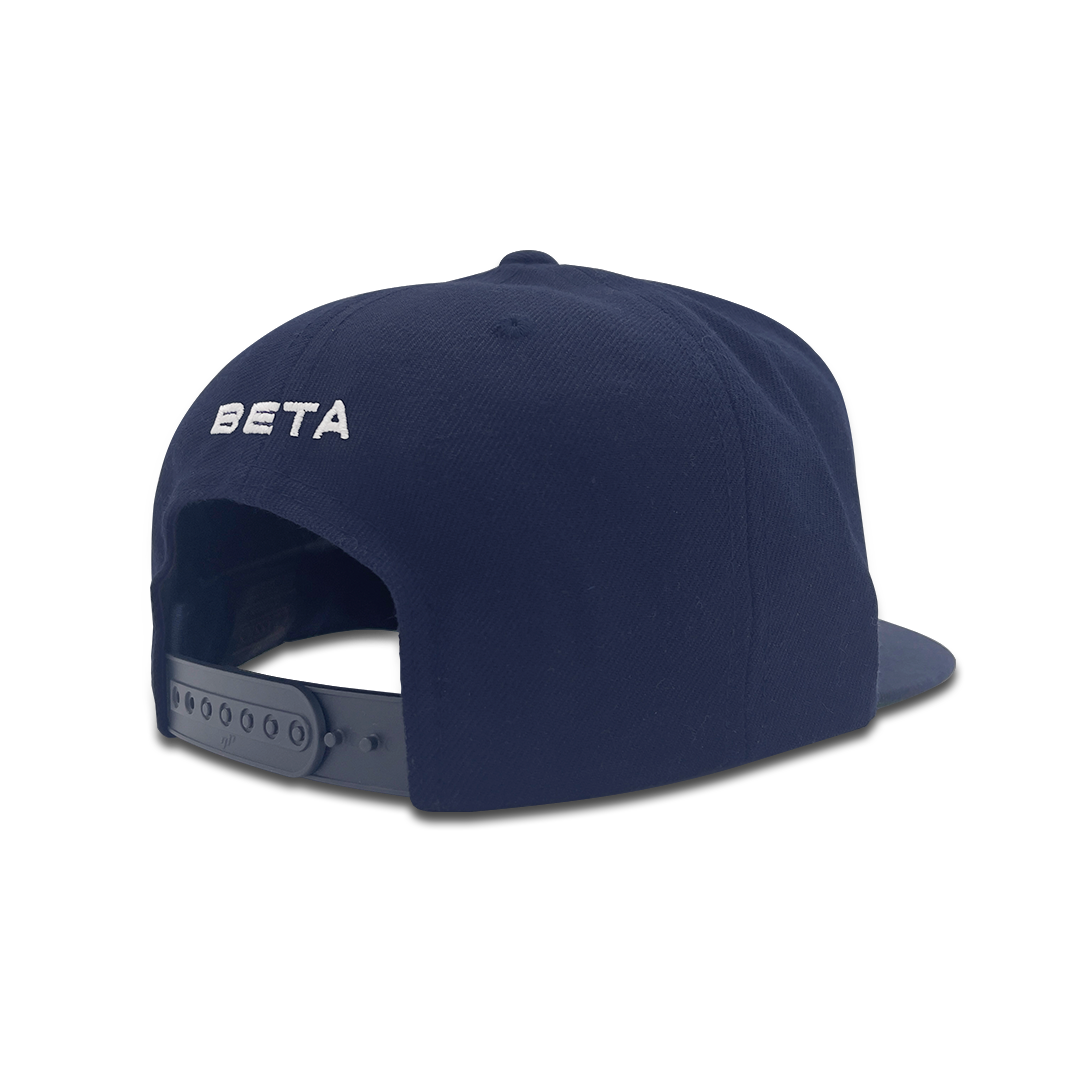 BETA TOKYO - Snapback Cap Dark Navy（Artwork by：MIN-NANO Goro）